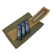 Load image into Gallery viewer, Weatherproof Headtorch Battery Pouch - Olive Green (OG)