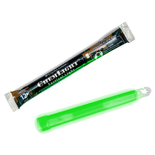 Load image into Gallery viewer, 6'' Green Cyalume ChemLight Military Grade Lightstick 12hrs