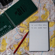 Load image into Gallery viewer, Waterproof Notepad A6 with Glow in the Dark slate (4" x 6" - 60 Pages/30 Sheets)