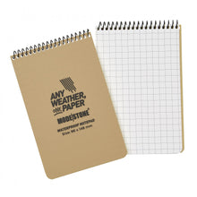 Load image into Gallery viewer, Waterproof Notepad A6 with Glow in the Dark slate (4&quot; x 6&quot; - 60 Pages/30 Sheets)
