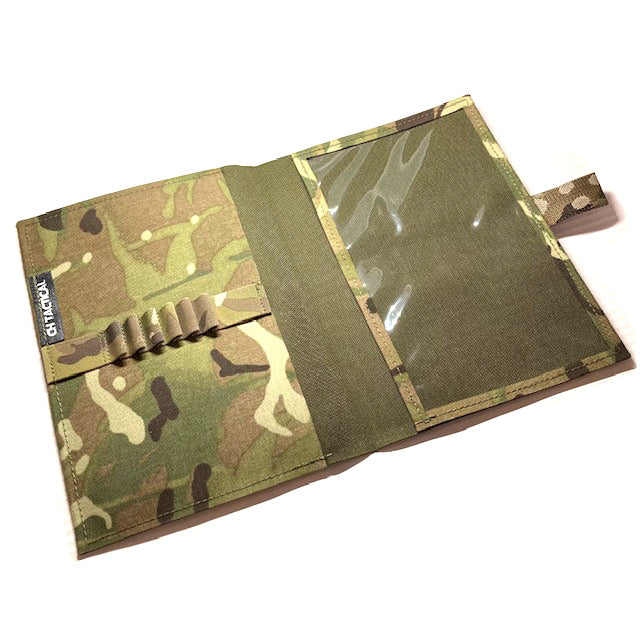 A5 Notebook Cover (MultiCam with Velcro Front) - Made in the UK