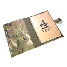 Load image into Gallery viewer, A5 Notebook Cover (MultiCam with Velcro Front) - Made in the UK
