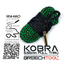 Load image into Gallery viewer, Breechtool KOBRA Pull Through / Bore Cleaner for .22&quot; / .223&quot; / 5.56mm
